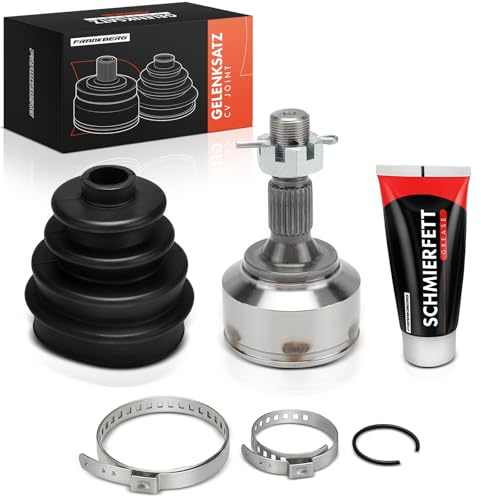 Frankberg Jeu de Joints Arbre de Transmission Avant Gauche Droite Compatible avec C5 I DC C5 II RC C5 Camionnette/Break RE Partner Camionnette/MPV Partner Tepee Remplacer# 414204