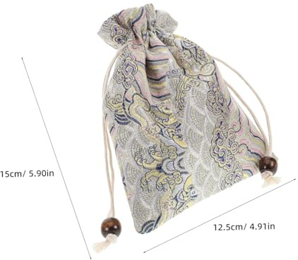 Healvian 10 Pièces Sac à Bijoux Velours Double Couche Pochette à Cordon Douce pour Rangement et Voyage Pochons Bonbons et Protection Robuste pour Bijoux