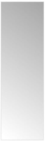 LOLAhome - Espejo de Pared Blanco Rectangular de 145x45 cm con Marco Fino de Plástico, Ideal para Vestidor, Dormitorio o Recibidor, Montaje en Horizontal o Vertical
