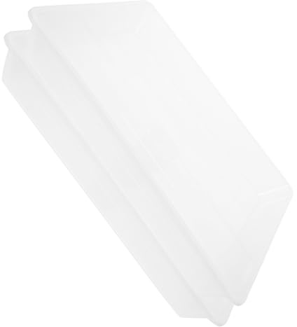 DOITOOL Lot de 2 Plateaux Carrés en Plastique PP Transparent pour Pots de Fleurs Grands, Plateau D'arrosage Multifonctionnel pour Extérieur et Bureaux