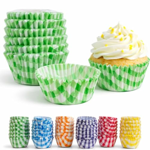 Pirottini in Carta da Forno per Muffin CupCake Colorati - Tazze di Carta| Catering| Dessert|Feste (200, 5 DIAMETRO)