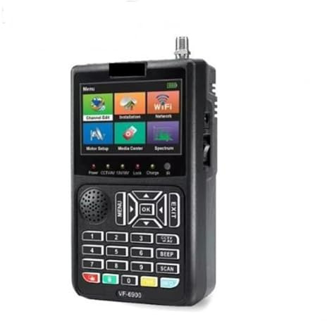 Buscador de señal satelital, Receptor De TV Satelital VF-6900 DVB-S2 CCTV AHD, TVI Y CVI, Pantalla Cámara HD, Buscador H.264, Dispositivo Portátil