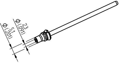 Kurtz Ersa Entlötspitze 0742ED2351H für X-Tool Vario Durchmesser innen 2,3 mm außen 5,1 mm Hochverzinnt, 1 Stück