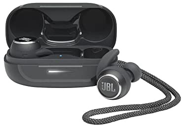 JBL Reflect Mini NC – Wasserdichte, True-Wireless In-Ear-Sport-Kopfhörer mit Noise-Cancelling - Schwarz – Bis zu 21 Stunden Akkulaufzeit