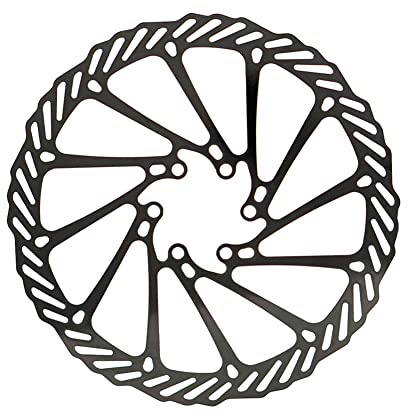URFEDA Fahrrad Bremsscheibe 160mm 6 Loch Edelstahl Fahrrad Scheibenbremse mit 6 Schrauben Universeller Bremsscheibe für die meisten Fahrrad Rennrad Mountainbike BMX MTB, Schwarz, Durchmesser: 44mm