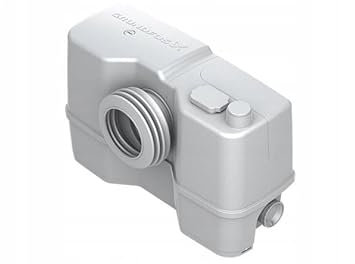 Sololift2 WC-3 Hebeanlage Abwasserhebeanlage, Weiß, Metall, Industrial Compact, Kleinhebeanlage, 452 x 175 x 263 mm, 230 V AC, 640 W, EN 12050-3, 50°C, 22-40 mm Rohrleitungsaußendurchmesser