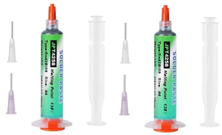 LFCFBH 2PCS 15g Solder Flux, 138°C Lead Free Flux Soldering Paste for BGA, IC, PCB, CPU, LED, SMT, Low Temperature