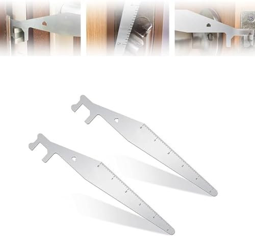 2 Stück Profi Dietrich Set,Lockpicking Set Universal,Edelstahl Hand Feuerwehrmann Eintrittswerkzeug,Werkzeug zum Knacken Von Schlössern,Universalschlüssel für Zimmertüren