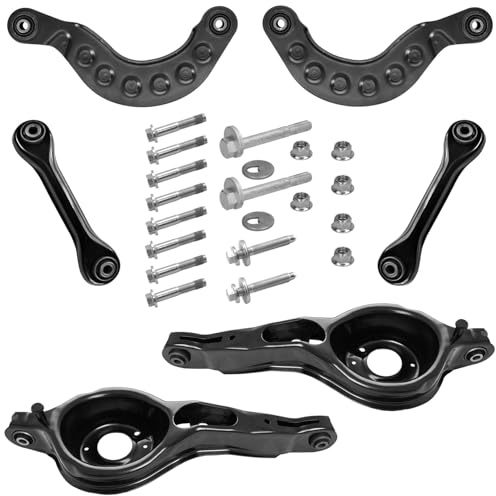 6x Federaufnahme Querlenker Schraubensatz Hinterachse für Focus MK3 für C-Max MK2 für V40 Schrägheck 525 526
