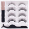Kit d'Eyeliner Magnétique Faux Cils,Faux Cils Magnetique Naturel Avec Eyeliner Magnetique,3D Réutilisables,Imperméables et Résistants à La Transpiration,Faciles à Porter Et Réutilisables