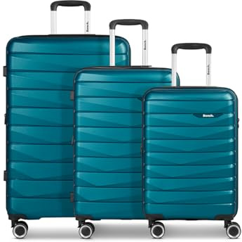 Bench Hartgepäck Koffer-Set 3-teilig | Reise-Trolleys aus hochwertigem, robustem Polypropylen (PP) Material | für Damen und Herren | 4 Doppelrollen & TSA-Schloss | Paris Serie