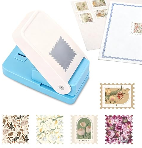 flintronic Punzonatrice per Goffratura, 2.5 x 2.5 cm, Strumento Per Goffratura Cornice Per Timbri, per Scrapbooking, Creazione di Biglietti Fai da te, Forniture
