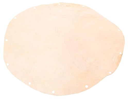 NUSITOU Trommelleder aus Natürlichem Ziegenleder 25cm Ersatzfell für Afrikanische Djembe und Doumbek Handtrommel mit Stabilem Klang für Schlagzeugspieler