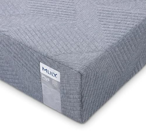 MLILY Plus Taschenfederkernmatratze 120x200 cm H3 | 7 Zonen Federkernmatratze 26 cm Höhe | Memory Foam Matratze 120x200cm ergonomisch & rückenschonend, atmungsaktiv | Öko-Tex Zertifiziert
