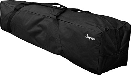 FOXCUP Tente de Camping Classique Rectangulaire Imperméable pour Activités de Plein Air, 120 x 25 x 20 cm, Noir, 1 personne