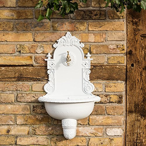 Antikas - Handwaschbecken mit Schlauchanschluss, Gartenbrunnen, Waschbecken, Zapfstelle