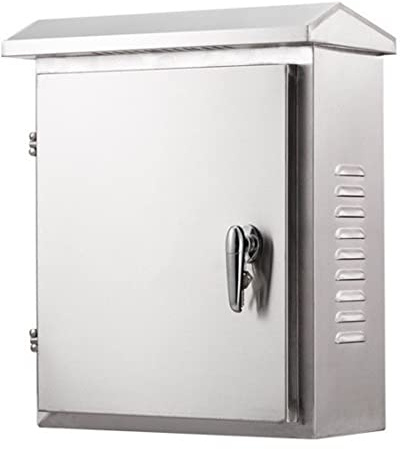 304 Stainless Steel Electrical Box 20'' x 16'' x 8'' Outdoor Electrical Enclosure Box 20 H x 16 W x 8 D with Mounting Plate Weatherproof Anti-Rust and Anti-Corrosion