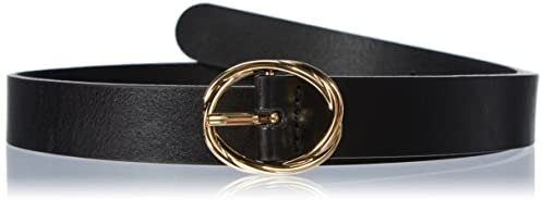 Tommy Hilfiger Damen Monogram Twist 2.5 AW0AW13978 Gürtel, Schwarz (Black), 80