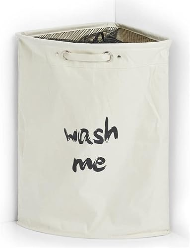 Zeller 14283 Eck-Wäschesammler wash me, Polyester, beige