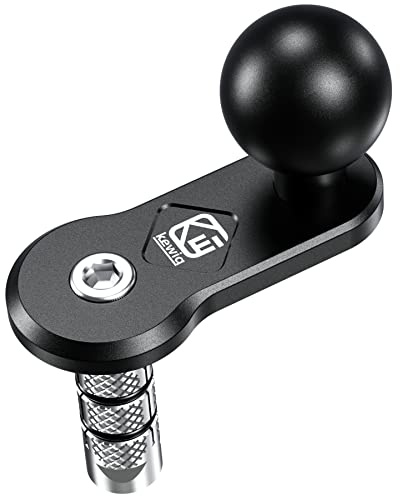 BRCOVAN Motorrad-Gabelschafthalterung aus Aluminiumlegierung mit 2,5 cm TPU-Kugel für Vorbaurohre mit 12 mm bis 25,4 mm Durchmesser, kompatibel mit RAM-Halterungen, B-Größe, 2,5 cm | Für Vorbaurohre mit 12 mm bis 25,4 mm Durchmesser, kompatibel mit RAM-Halterungen, B-Größe, 2,5 cm Kugel-Doppelbuchsenarm