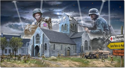 Italeri 6199 1:72 Batalla de Normandía St.-Mère-Église - modelismo, Kit, Modelo de Suelo, Hobby, Pegar, Kit de plástico, detallado