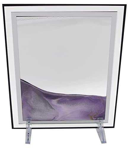 Art de sable mobile 3D, peinture décorative sur sable effet fluide, ornement de sable mobile, sable carré soigneusement poli, sablier relaxant sensoriellement pour décoration de table de bureau à