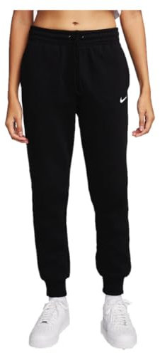 Nike Damen NSW Phnx FLC Mr Pant Std Hose, Black/Sail, L EU