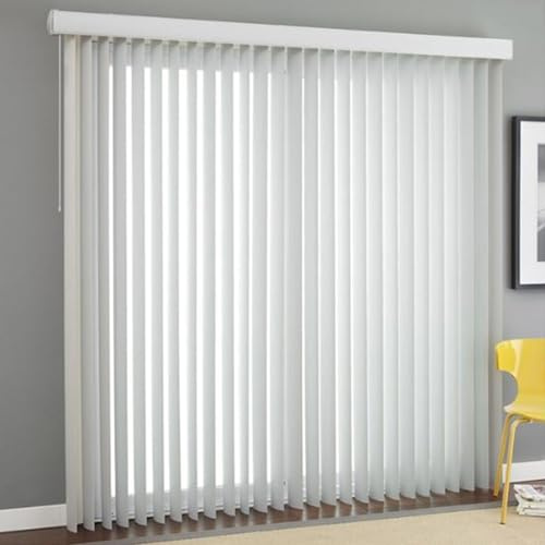 FENGSHOUU Lamellenanlage Lamellenvorhang Vertikaljalousie Vertikalanlage Schiebevorhang Komplettset Jalousie,Sonnenschutz Blendschutzviele,für Wohnzimmer Büro,Nach Maß,Breite×Höhe (130cm x 220cm)