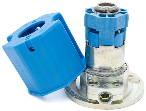 Persiana de engranaje cónico 2:1 para eje de acero de 8 cantos: SW-40 y SW-60 | Rueda libre derecha | cuadrado interior |