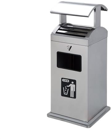 Outdoor-Aschenbecher für Zigaretten Ascheeimer for den Außenbereich, Aschenbecher, Mülleimer, Zigarettenkippeneimer aus Edelstahl, bodenstehender großer Aschenbecher Zigarettenentsorger ( Color : A-12