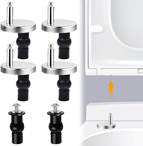 CAREDGO WC Sitz Befestigung Ersatzteile Toilettensitz Befestigung Edelstahl Schrauben für Toilettensitz Toilettendeckel Halterung WC Sitz Befestigungsset WC Deckel Schrauben für Toilettensitz