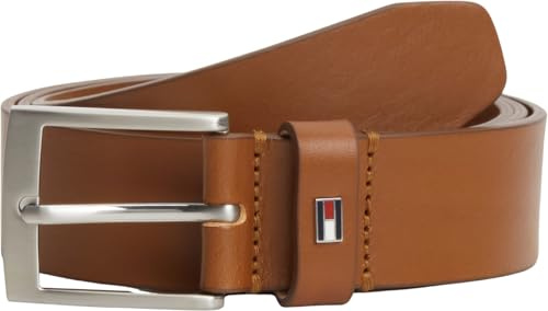 Tommy Hilfiger Herren Gürtel Adan 3,5 cm Ledergürtel, Braun (Cognac), 115 cm