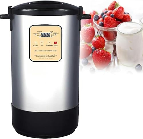 ZWQOZ Máquina de Yogur de Acero Inoxidable, máquina de fermentación Comercial, 12L, con Temporizador Inteligente, Adecuada for ajo, natto, vinagre, Yogur, Vino de arroz, vinagre y enzimas