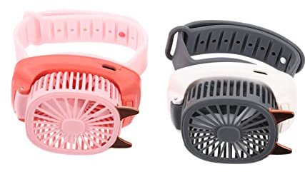 MAGICLULU Ventilatore Da Polso Portatile Per Bambini Mini Ventilatore Portatile Da Polso Con 3 Velocità Abs Pp Robusto Per Uso Scolastico
