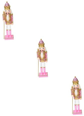 Zerodeko 3 Pièces Casse Noisette Homme Balancement Soldats Casse-Noisette Outil Décor Casse-Noisette Cannes De Bonbon Craquelin Opération Devant Casse-Noisette Noël À Thème Crabe Bois Rose