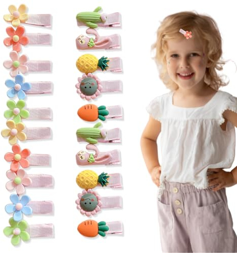 XYTAHDM 20 PCS Haarspange Baby Feines Haar,Haarspangen Mädchen Kleinkind,Mini Snap Haarspangen,Haarspangen Haarschmuck Baby Hair Clips Soft Newborn,Haarklammer Baby Haarschleifen Neugeborene