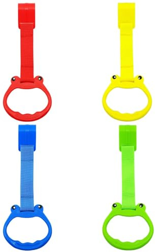 Pull Up Bar, Pladen Pull Up Rings | 4 pièces Safe Cartoon Walking Helper and Rings | Ergonomic playpen accessories, mobilier de garderie, literie et décor pour les utilisateurs domestiques,