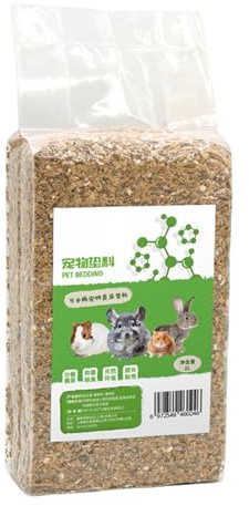 Litière pour lapin – Literie naturelle légère de 15 x 25 cm, substrat de granulés de bois, sable de contrôle des odeurs avec formule absorbante | Literie écologique pour animaux de compagnie pour fure