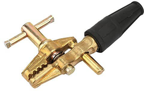 Dioche per Saldatore Rame Duty 600A Morsetto di Messa a Terra per Saldatura in Ottone - Strumento di Saldatura Professionale per Macchinari, Automobili e Cantieri Navali (Tutto in rame)