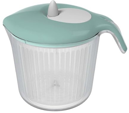 Biesse Pin-Up Centrifugadora para Ensalada y verdura, Verde Agua, 18 x 24.8 x 20.5