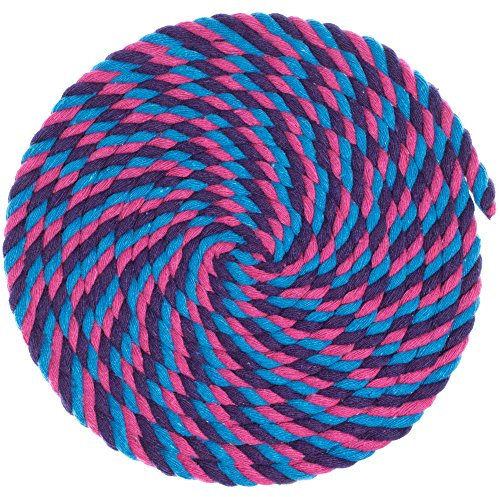 West Coast Paracord gedreht, 3 Stränge, Naturbaumwoll-Seil, Handwerkskordel 1/4, 1/2, 5/8, 3/4 und 1 Durchmesser, super weich, weiß und am Fuß - 10, 25, 50, 100 Fuß 1/4 X 600 Feet Flora