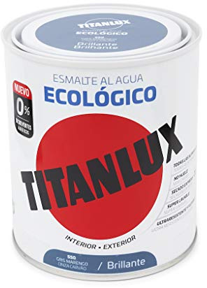 Titanlux Pintura Ecológica Acrílica Titan 750 ml (Gris Marengo 0550)