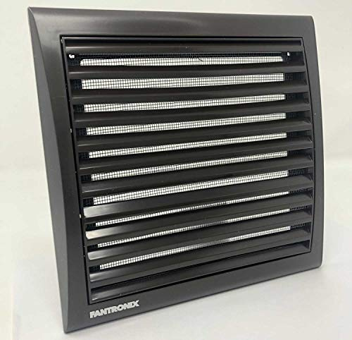 Large Brown Stylish Ventilation Grille for Kitchen Bathroom Extractor Fan with Timer Grill Cover Plastic Ducting and Fitting Exhaust Fans Heat Recovery Cottage Hotel Café