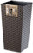 KADAX Elegante Vaso Alto per Piante da Interno ed Esterno Decorativo, Grande Fioriera in Plastica per Giardino e Balcone (Marrone, Rattan, 46.5 cm)