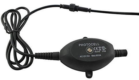 CHNXU Photozelle Lichtsensor, 60W DC12V Dusk Dawn Foto Steuerung Photozelle Lampenschalter IP68 Wasserdicht Außen LED Einbauleuchten Bodeneinbaustrahler