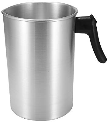 YUNYODA Olla para Derretir Cera para Velas,3L Taza De Cera, Vela Perfumada, Olla De Fusión De Cera DIY, Vaso para Derretir Velas con Asa Resistente Al Calor Y Recipiente Interior De Acero Inoxidable