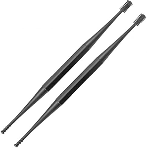 Ruluti 2 Stücke Weiche Silikon Doppelkopf Ohr Sauberer Spirale Tupfer Ohr Wachs Entfernung Werkzeugentferner Ohrreinigung Sticks