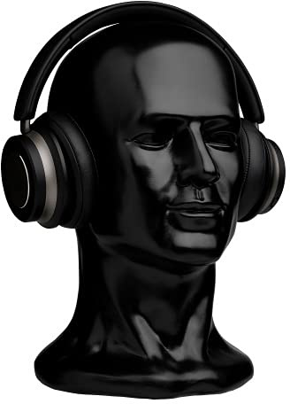 CRAZY HEADS Human Head XL Dekokopf Kopfhörerständer Helmständer Mützenständer Mannequin Headset Farbe SCHWARZ