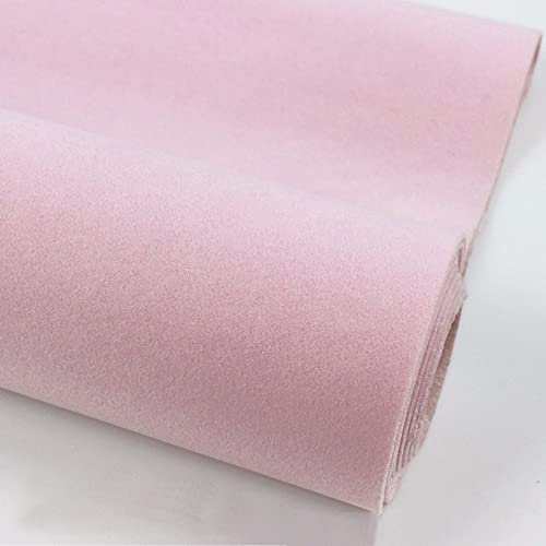 XiaoLong 150 cm Breit Bastelfilz Selbstklebend Kinder Vliesstoff Stoff Filzplatten zum Filzuntersetzer Basteln Nähen DIY Patchwork Verkauft von 1m(Size:1.5 * 2m,Color:Rosa)