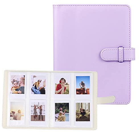 Album photo 128 photos pour Fujifilm Instax Mini 11 9 8 7S 7C 90 70 Pochettes Compatible avec le papier photo Polaroid Snap/PIC-300 Appareil photo instantané et HP Sprocket Instant Printer